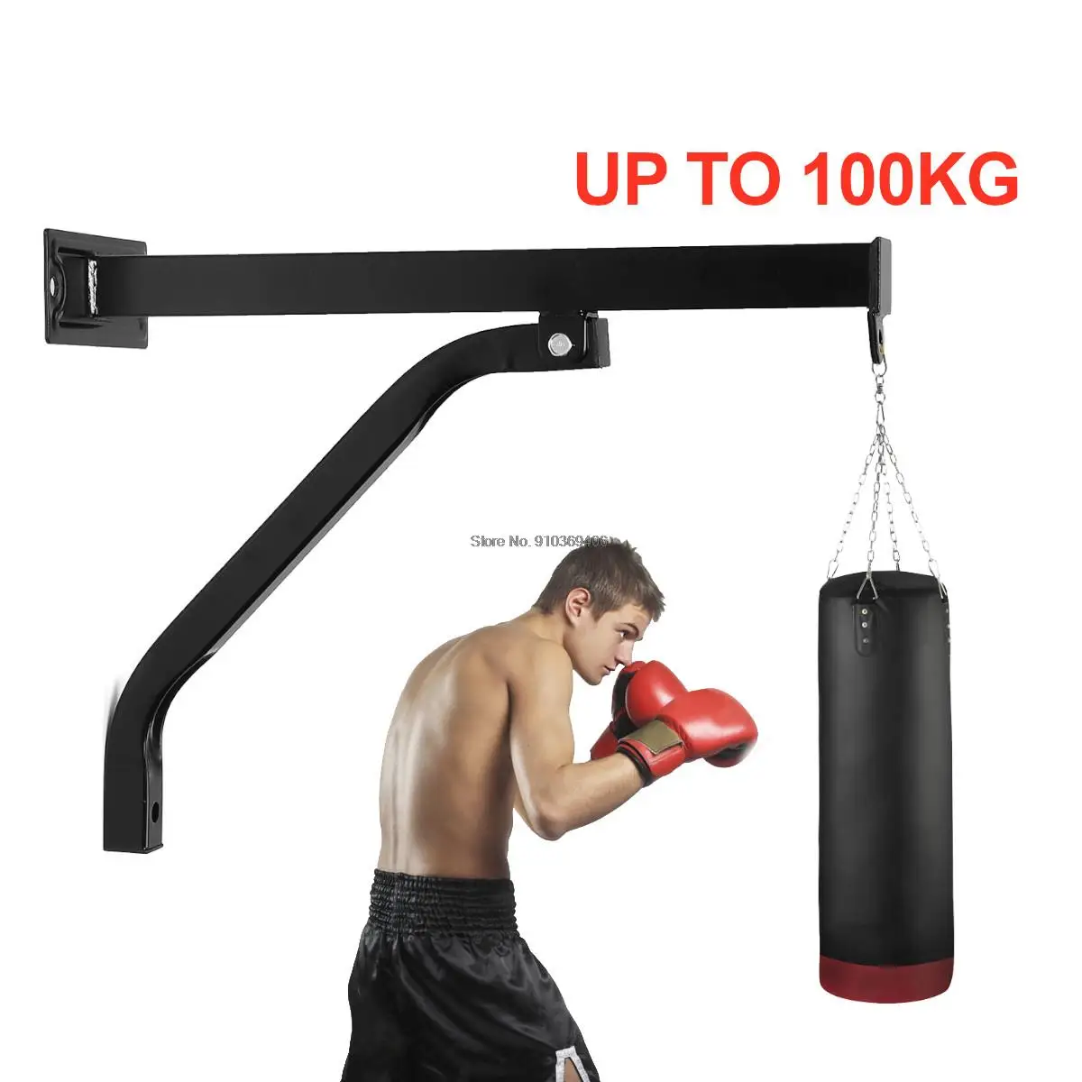 

100KG Bearing Heavy Duty Punch Boxing Bag Metal Wall Mount Bracket Hanging Stand (Only Bracket) Stand Hanger Frame Steel