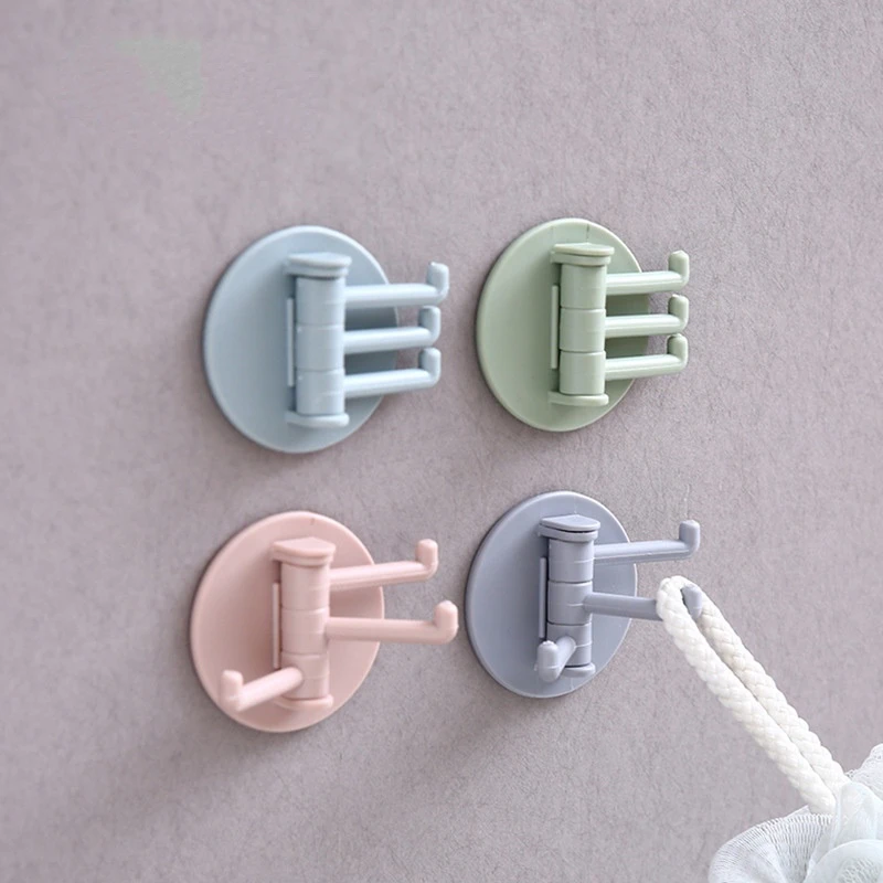 

Многофункциональный крючок для ванной комнаты без перфорации, вешалка без следов, вращающийся крючок, мощный вращающийся крючок с 3 ветвями...