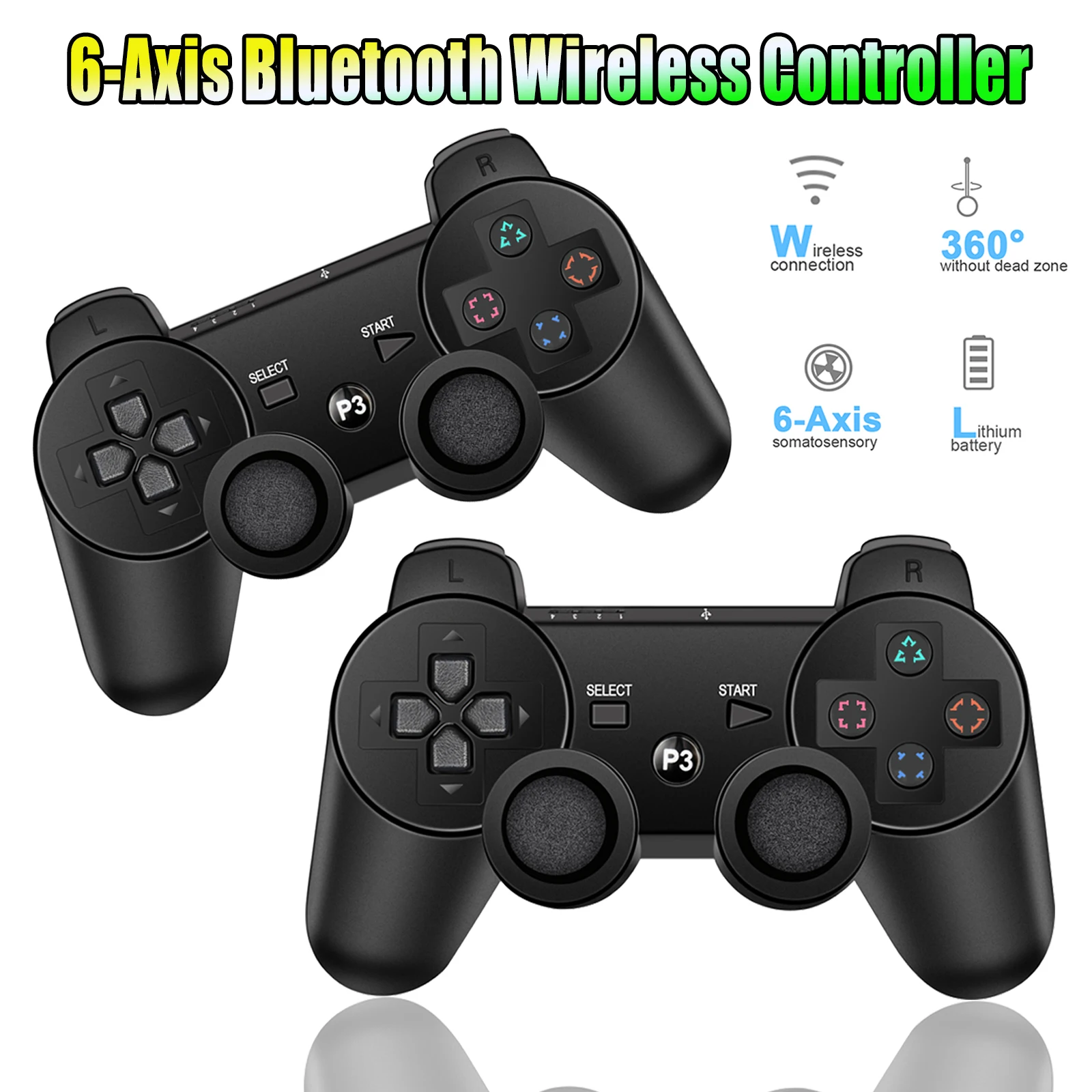 

Bonadget Wireless Gamepad For PS3 Controle Gaming Console Joystick USB PC Dualshock Controlle