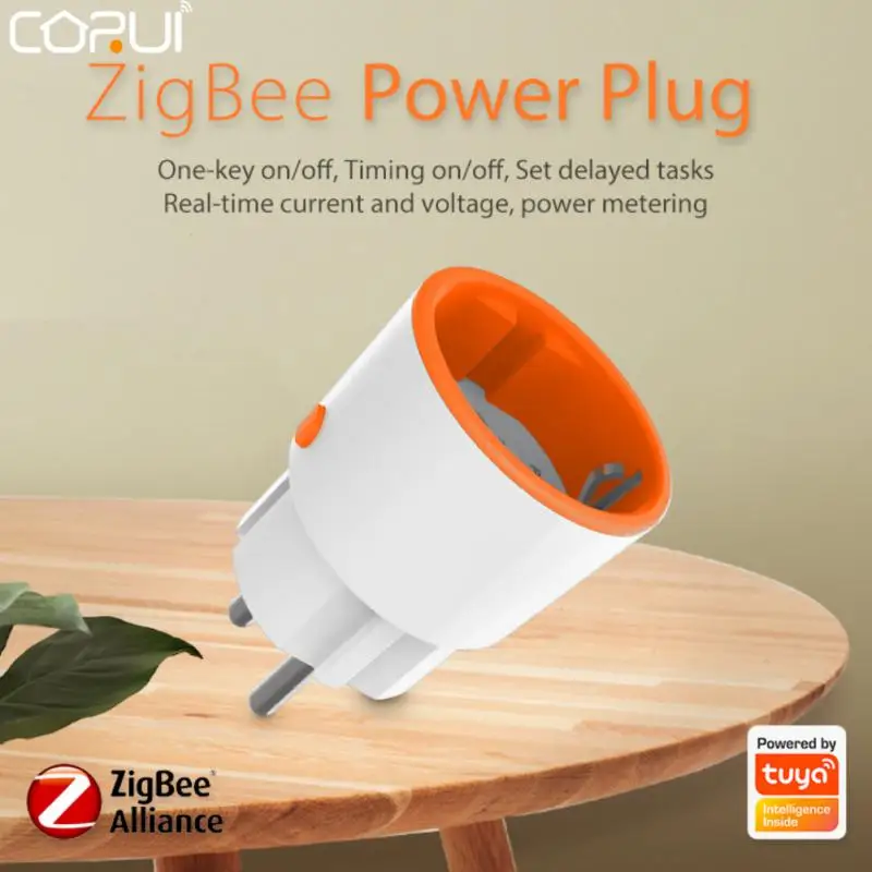 

CORUI Tuya Zigbee3.0 Smart Power Plug 16A EU Outlet Meter Remote Control Energy Monitor Alexa Google Home Smart Home Gadgets