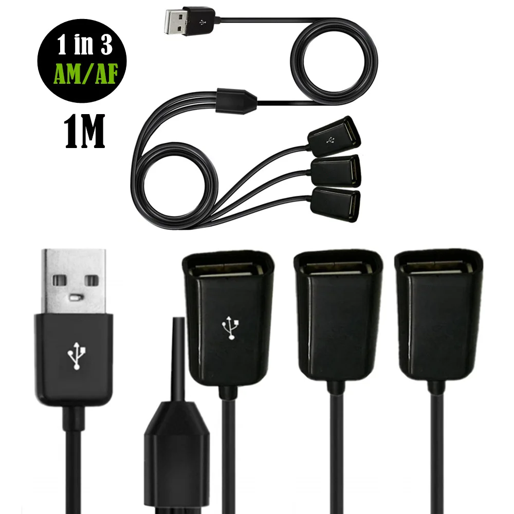 

USB-кабель для зарядки 2,0 кабель для передачи данных автомобиль/кабель для подключения питания компьютерный USB-кабель 1/3