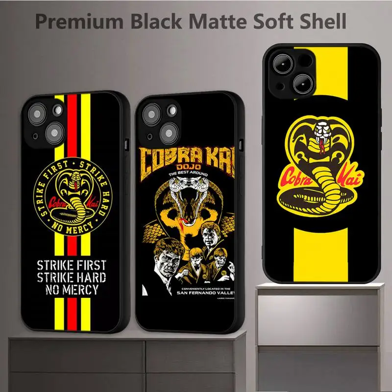 

Cobra Kai snake tv Phone Case For iphone 12 11 13 7 8 6 s plus x xs xr pro max mini shell