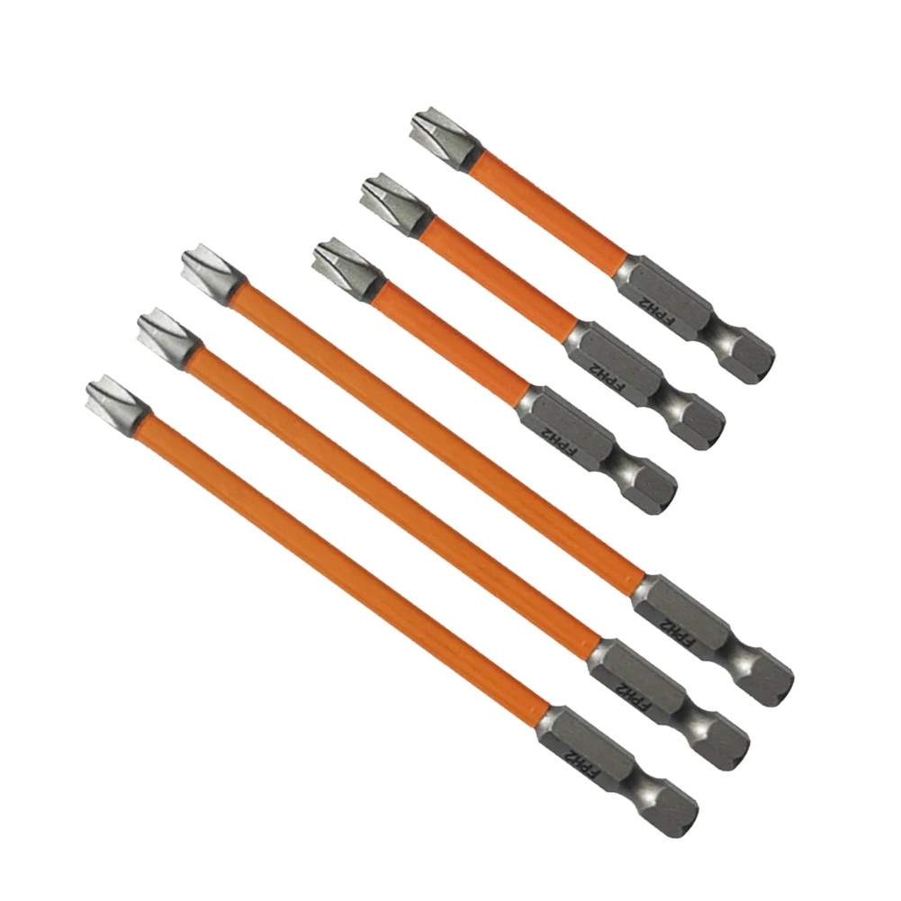 

6pcs FPH2 65mm 110mm Magnetic Special Slotted Cross Screwdriver Bit Set For Electrician Socket Switch Circuit Breakers