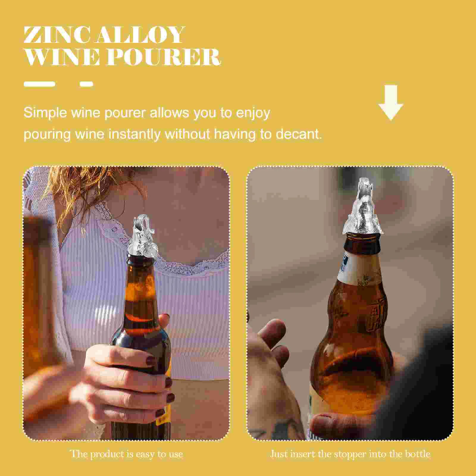 Крышки для бутылок пробки из сплава форма головы слона насадка животных аэратор