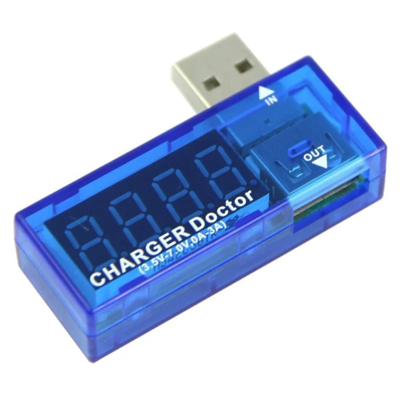 

Digital USB Mobile Power charging current voltage Tester Meter Mini USB charger doctor voltmeter ammeter LED display