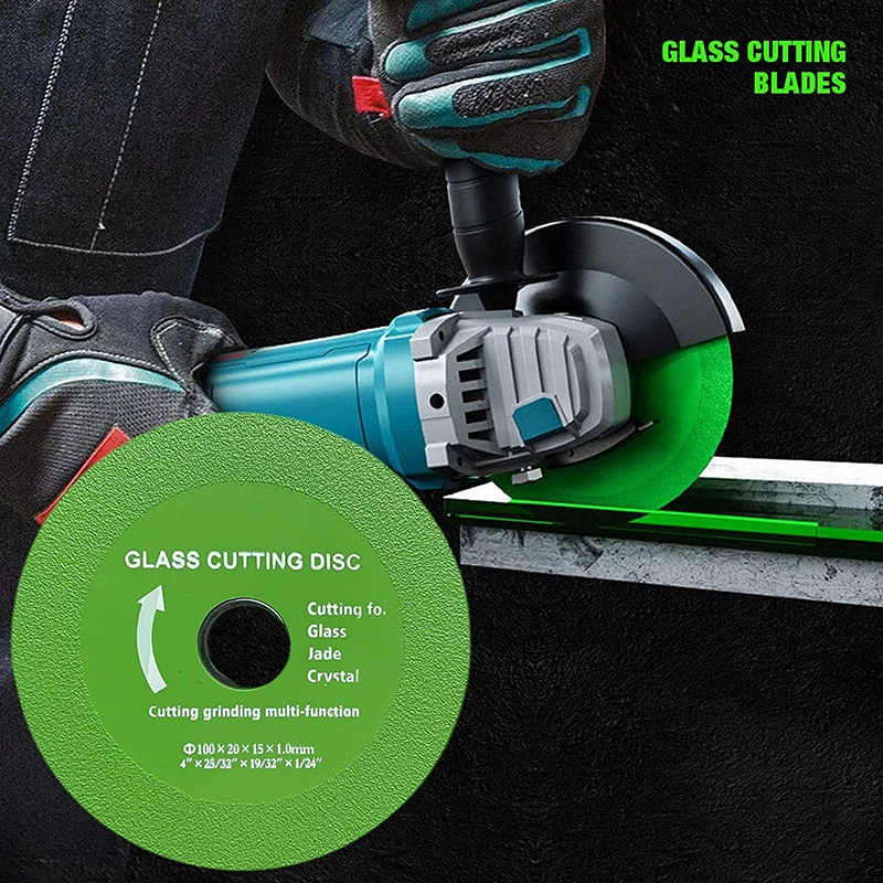 1PC Glass Cutting Disc 100mm Diamond Disc Marble Saw Grinder Blade Sharp Brazing Polishing Cutting Discs for Ceramic Tile Ja