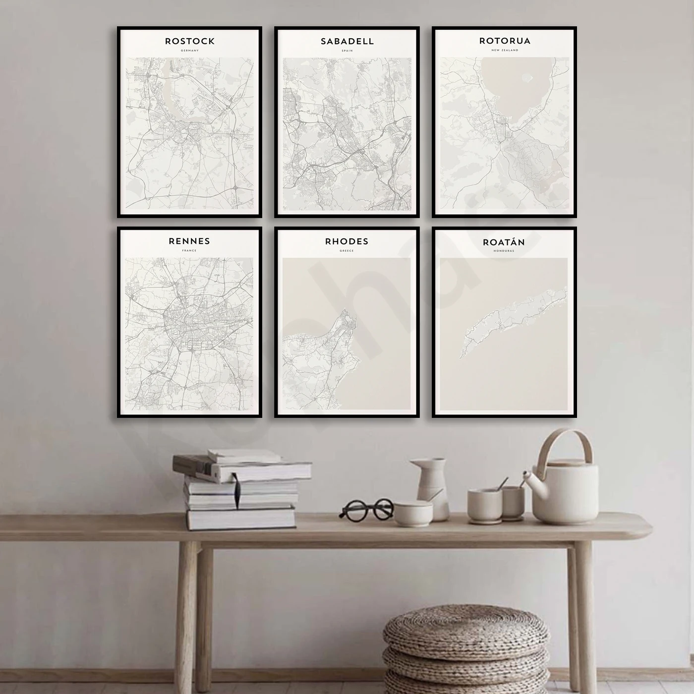 Плакат с картой путешествий KOPHAEL