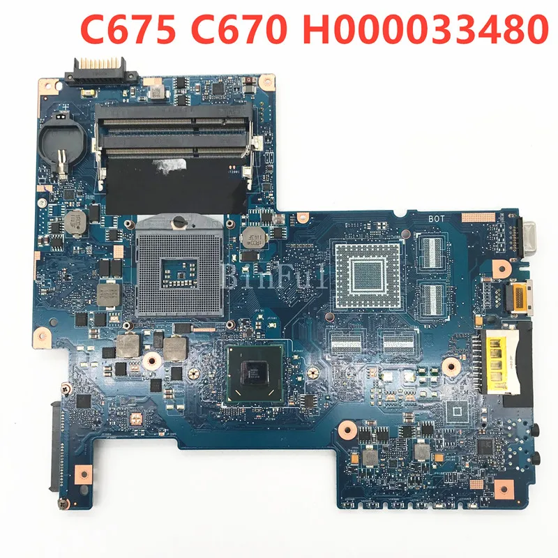 Материнская плата H000033480 HM65 DDR3 для ноутбука Toshiba Satellite C670 C675 L770 L775 100%