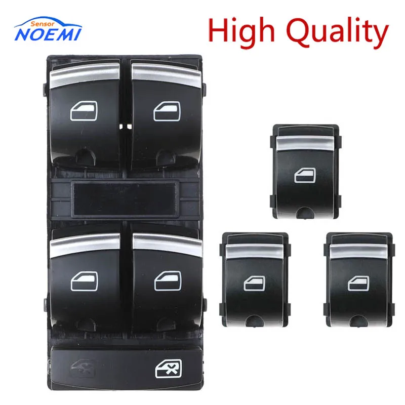 

4F0959851H Chrome Master Window Switch Control Button For Audi A3 8P A6 S6 RS6 C6 Q7 2004 2005 2006 2007 2008 2009 2010 2011