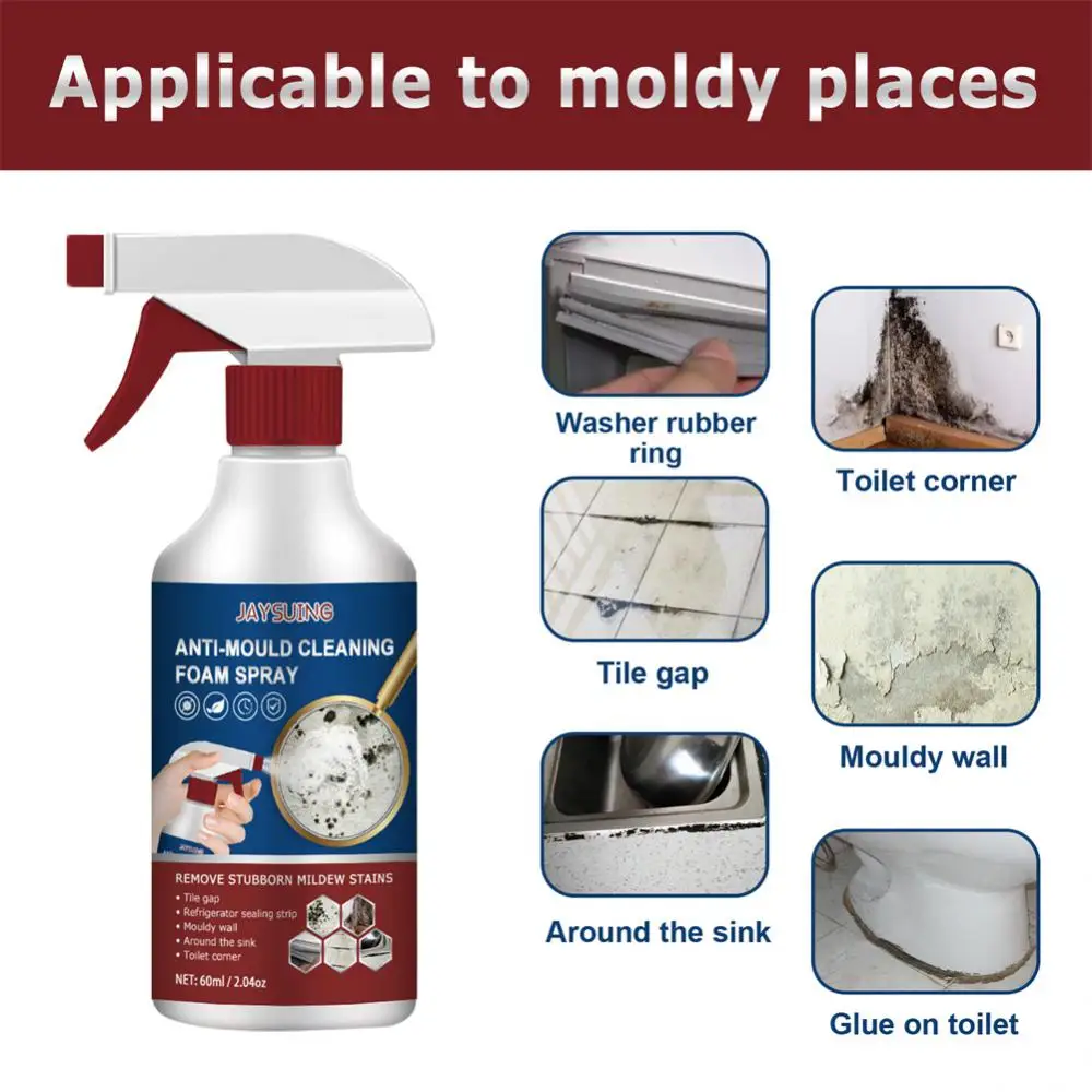 

Household Bathroom Cleaner Spray Foam Easy Cleaning Furniture Tile Removal Mildew Cleaning Agent Kitchen Bathroom Cleaner Foam