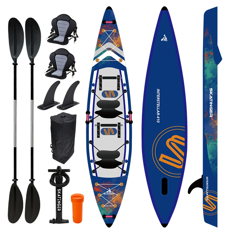 Надувная рыболовная байдарка kaкак на двух человек оптовая продажа сидячие