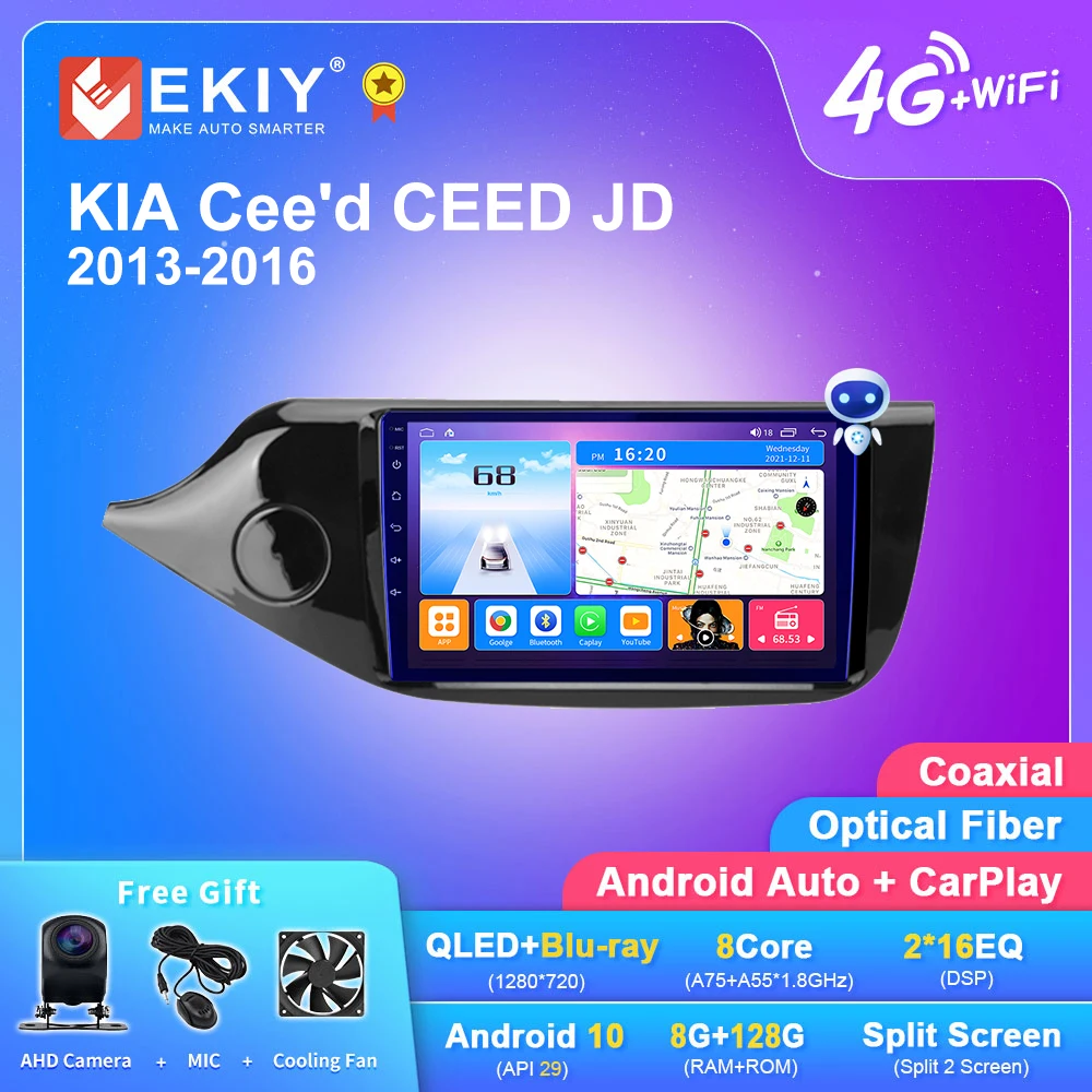 

EKIY T7 Android 10 For KIA Cee'd CEED JD 2013-2016 Radio Multimedia video player GPS No 2din Player Carplay stereo DVD Head unit