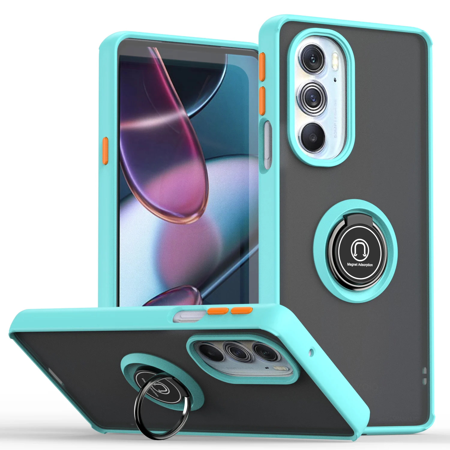 

Shockproof Magnetic Phone Case For Motorola Moto G 5G2022 G71 G52 G200 G60 G60S Edge S30 20 X 30 Pro Plus Ultra Stand Back Cover