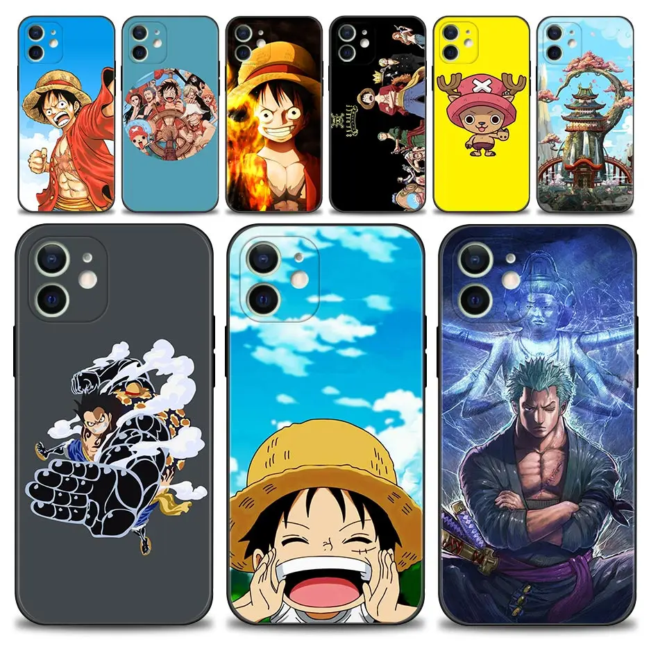 

Case For Apple iPhone 13 12 11 Pro Max 13 12 Mini XS Max XR X 7 8 6 6S Plus 5 5S SE 2020 Shell Anime One Piece Luffy Nami Zoro