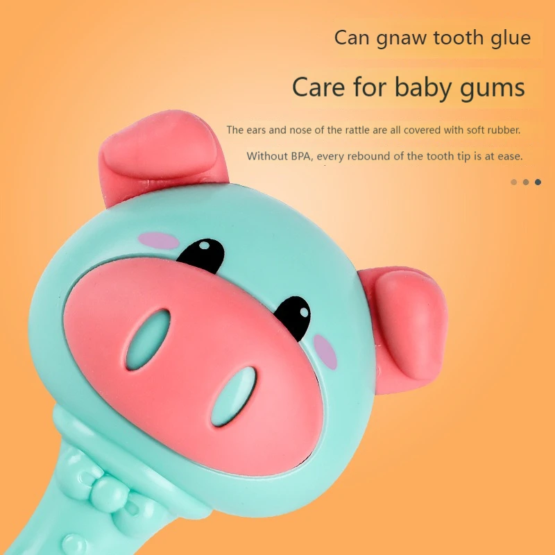 

Children, infants, piglets, toys, bells, newborn children, early childhood education, grasping and biting the bells