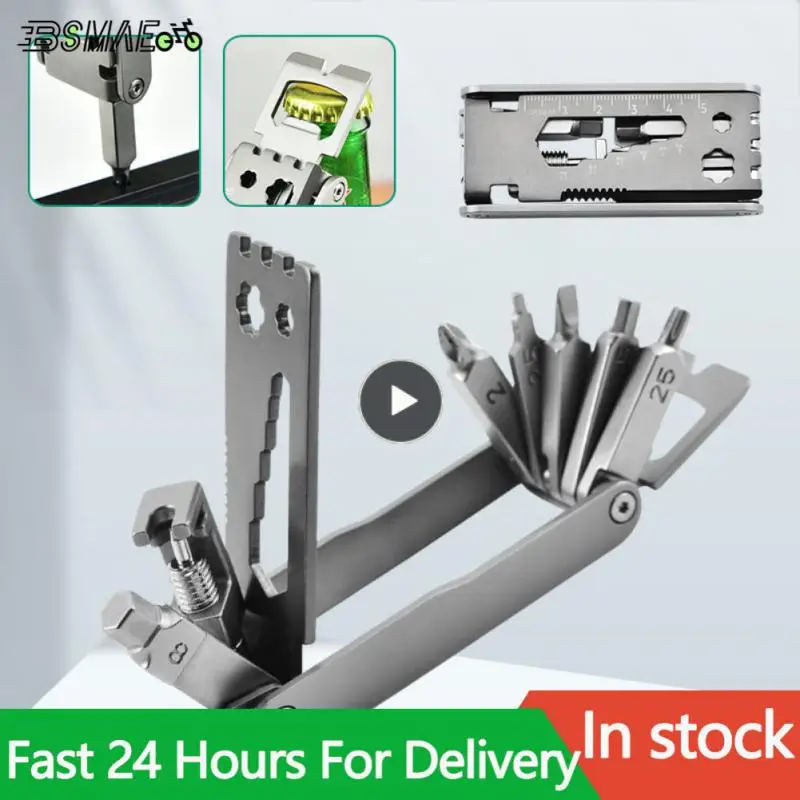 

Портативный Открыватель из нержавеющей стали, новинка 2023, инструменты для технического обслуживания велосипеда, складной универсальный инструмент, открывалка для бутылок