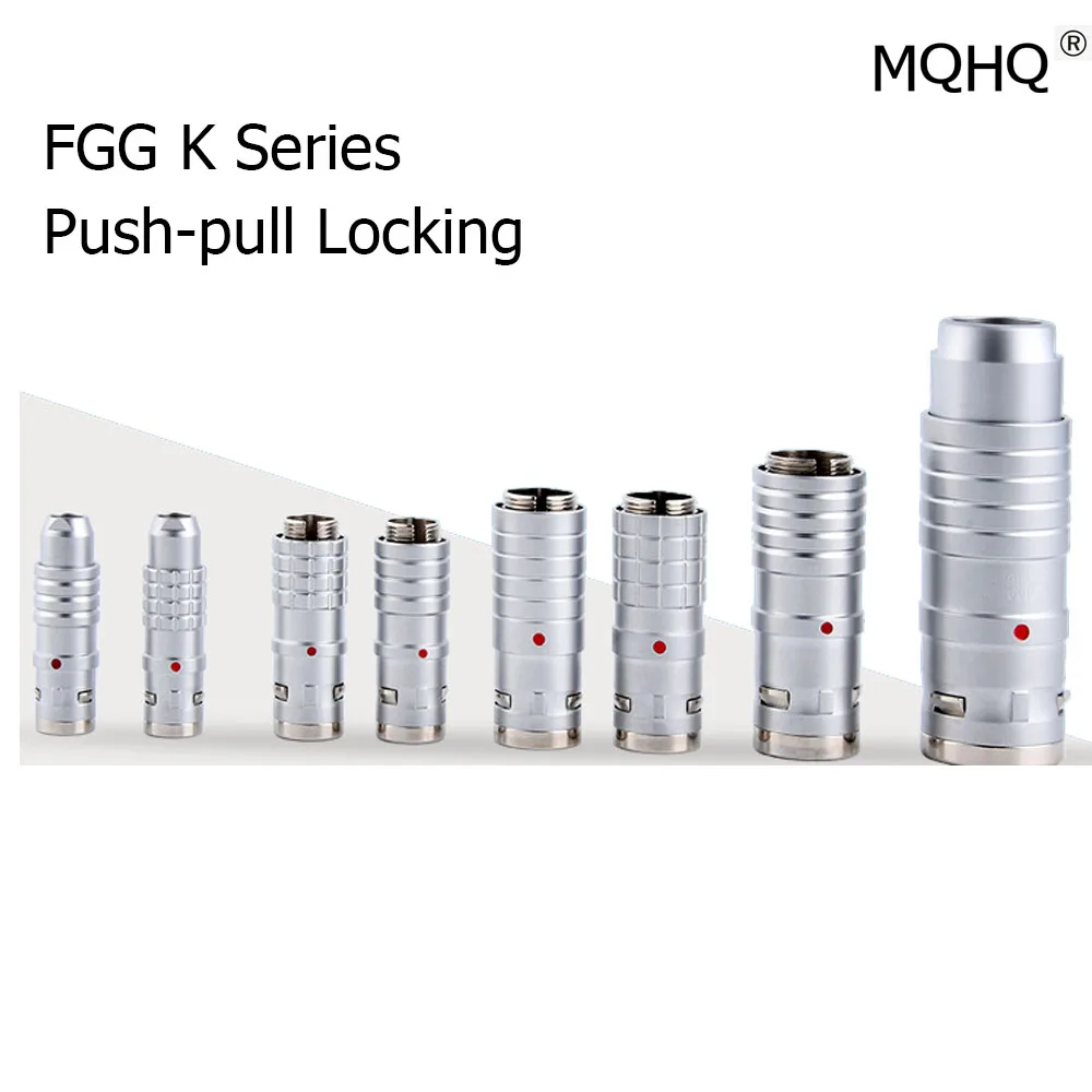 Fgg 0k 1k 3k 4k 5k Macho Compatível com Lemo Push Pull Auto Bloqueio de Retenção Conector
