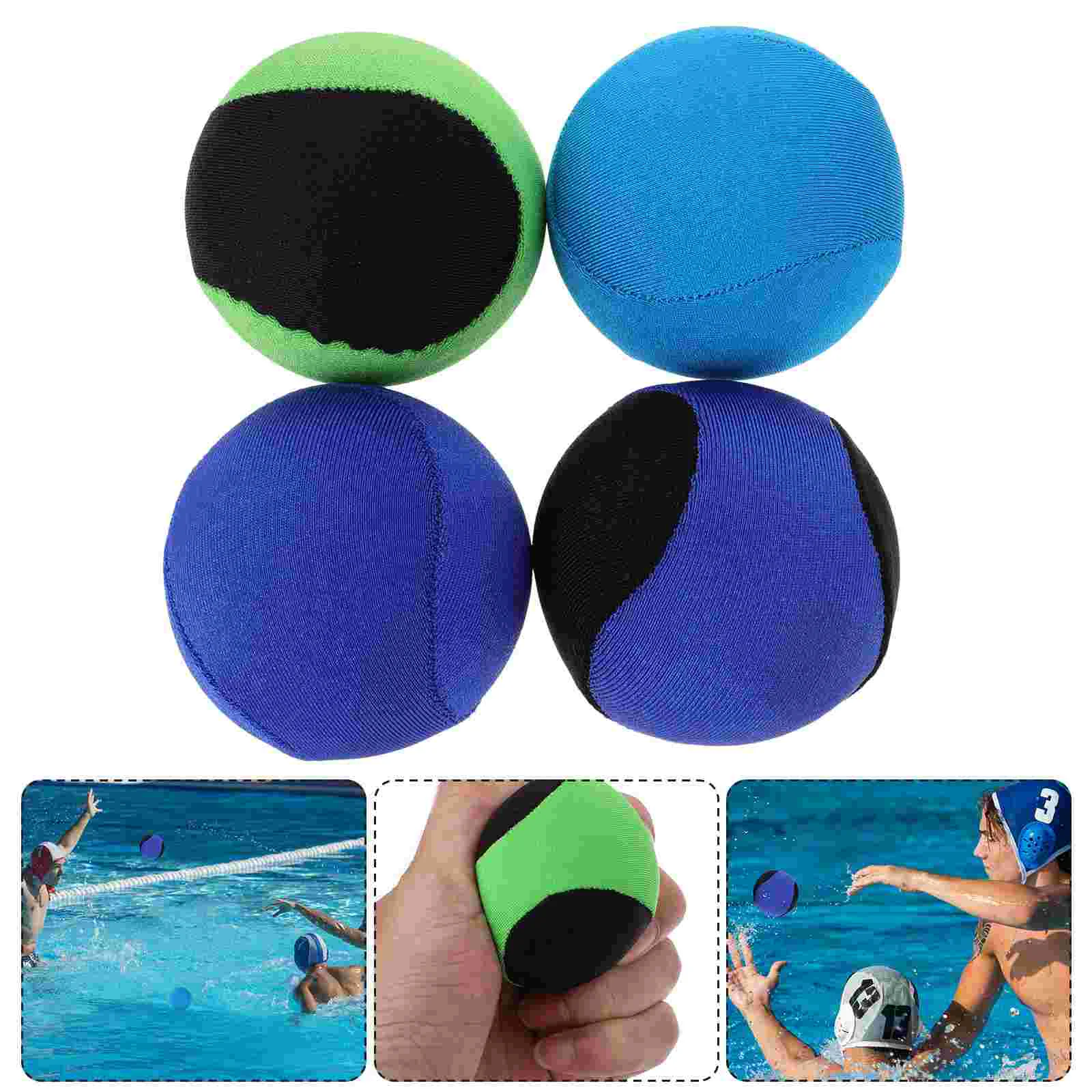 

4 шт., мягкие резиновые плавающие мячи для дайвинга
