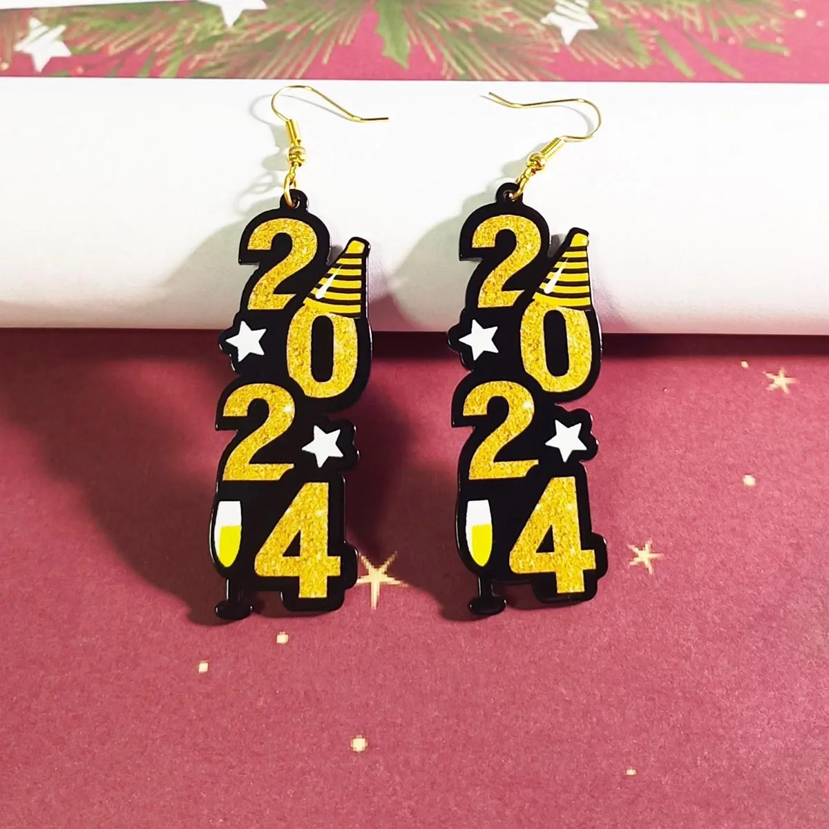 2024 цифровые серьги для женщин модные персонализированные праздничные стильные