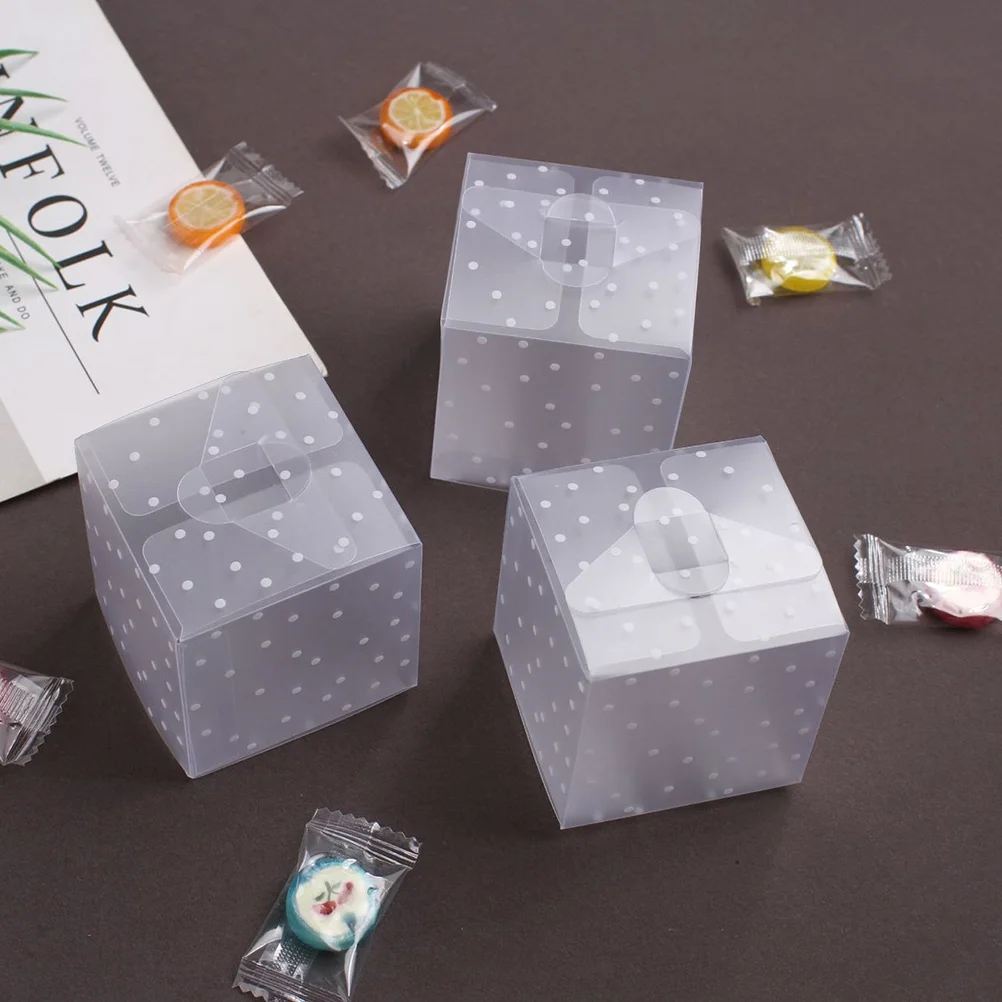 

50 PCS Dot Candy Box Chocolates Gift Box Wedding Gift Boxes Chocolate Candy Box Polka Dot Wedding Favor Boxes