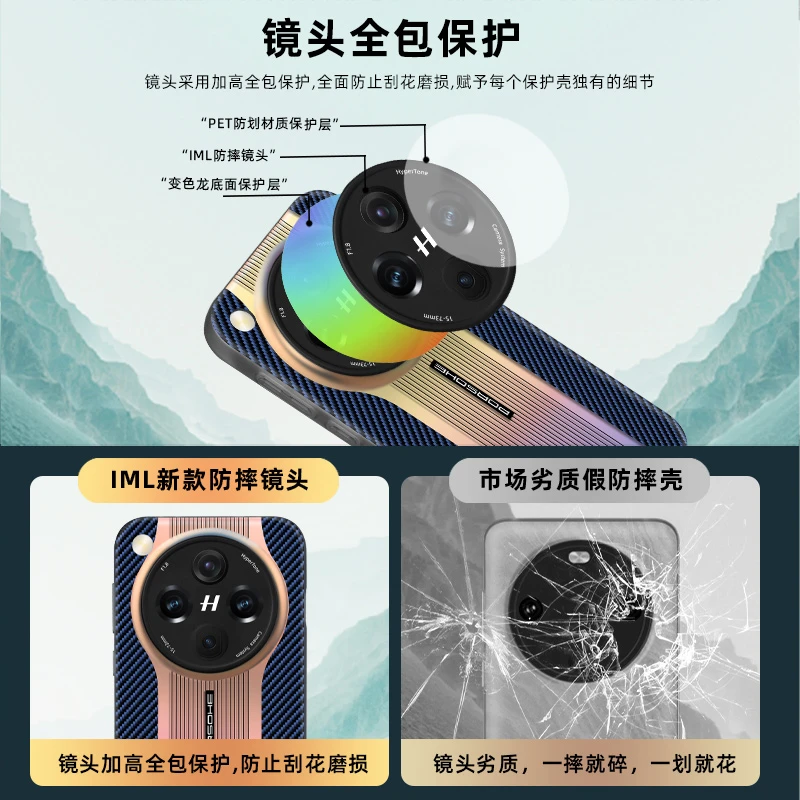 Чехол для Oppo Find X8 Pro X7 Ultra 5G Laser Gradient Color Задняя крышка X 7 X8Pro Тонкий жесткий