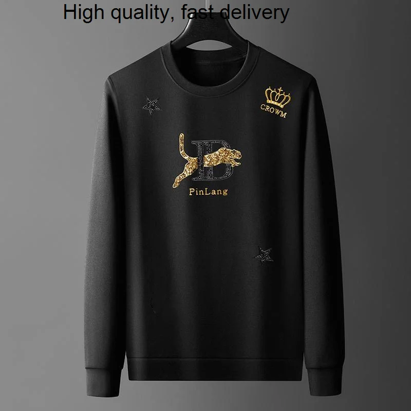 

tiger European station head hot printing long sleeve sweater men 2023 autumn new trend luxury brand slim top Pullover men