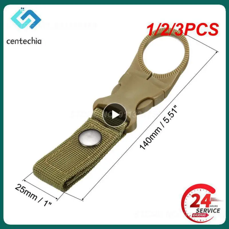 

1/2/3PCS clasp molle attach Buckle Holder tool webbing backpack Hanger Hook Carabiner Water Bottle clip hang camp hike outdoor