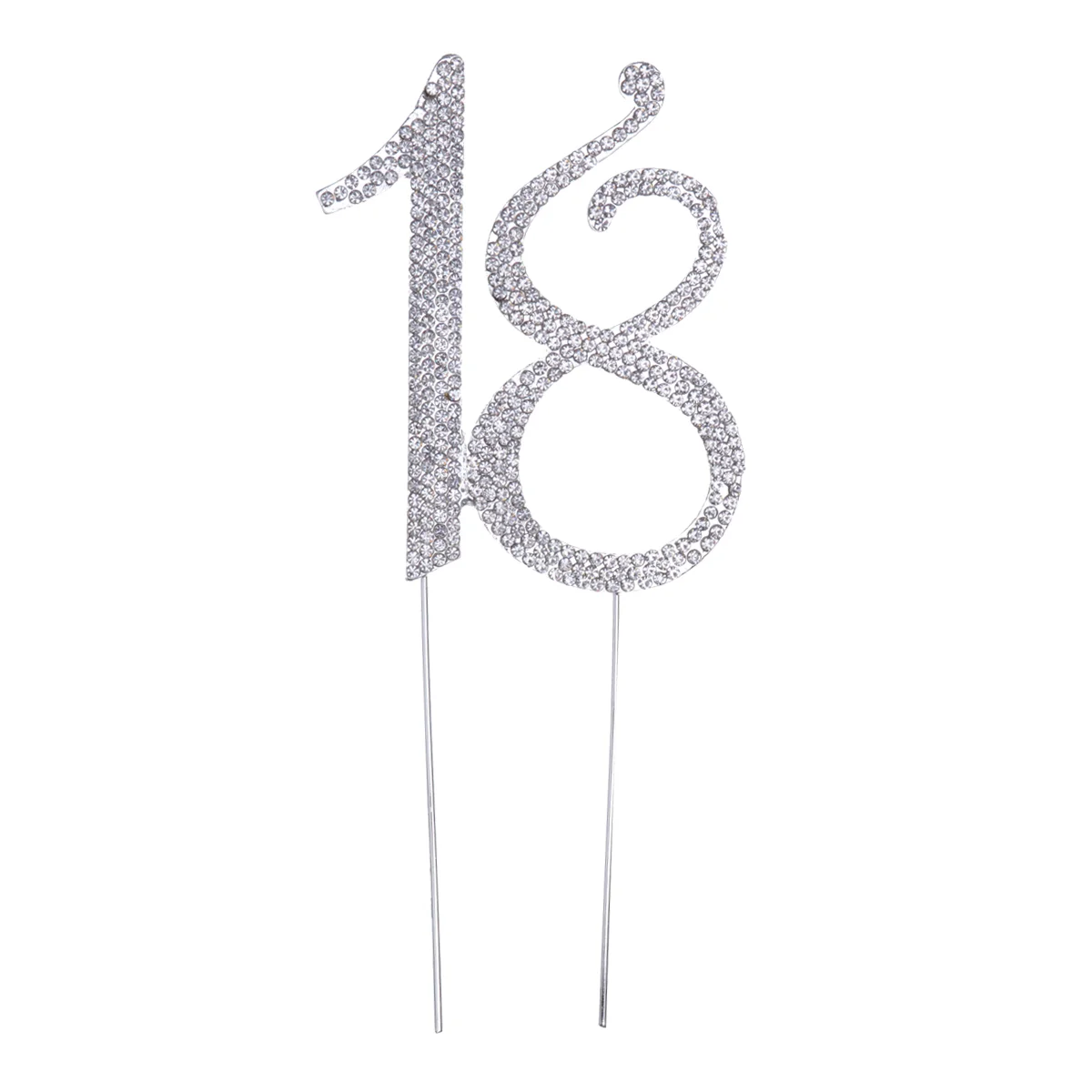 Birthday Happy Silver Gold 18Th Toppers Decorations Anniversary Boy Black Acrylic Rose Number Rhinestone Cupcake Old Year Picks
