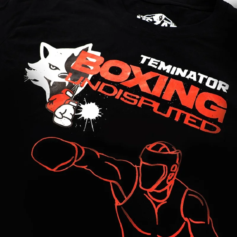 Спортивная черная футболка VSZAP MMA для активного отдыха бокса тренировок из