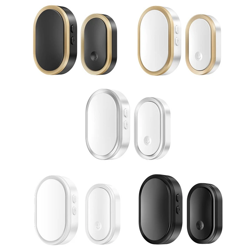 

CACAZI Intelligent Wireless Waterproof Long Distance Door Bell 36 Chimes Home Cordless Door Ring Dong Calling Bell