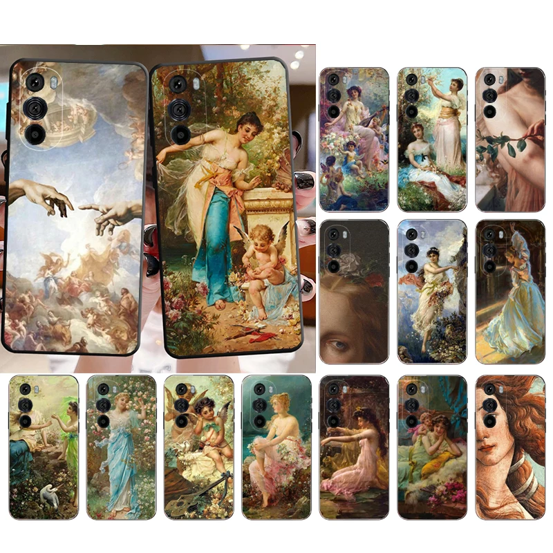 

Painting Rennaissance art Phone Case for Moto E22i E22 E32 E40 E20 Edge X30 20 Lite 20Pro 30 Neo Ultra Fusion E7Power E7 E6 Plus