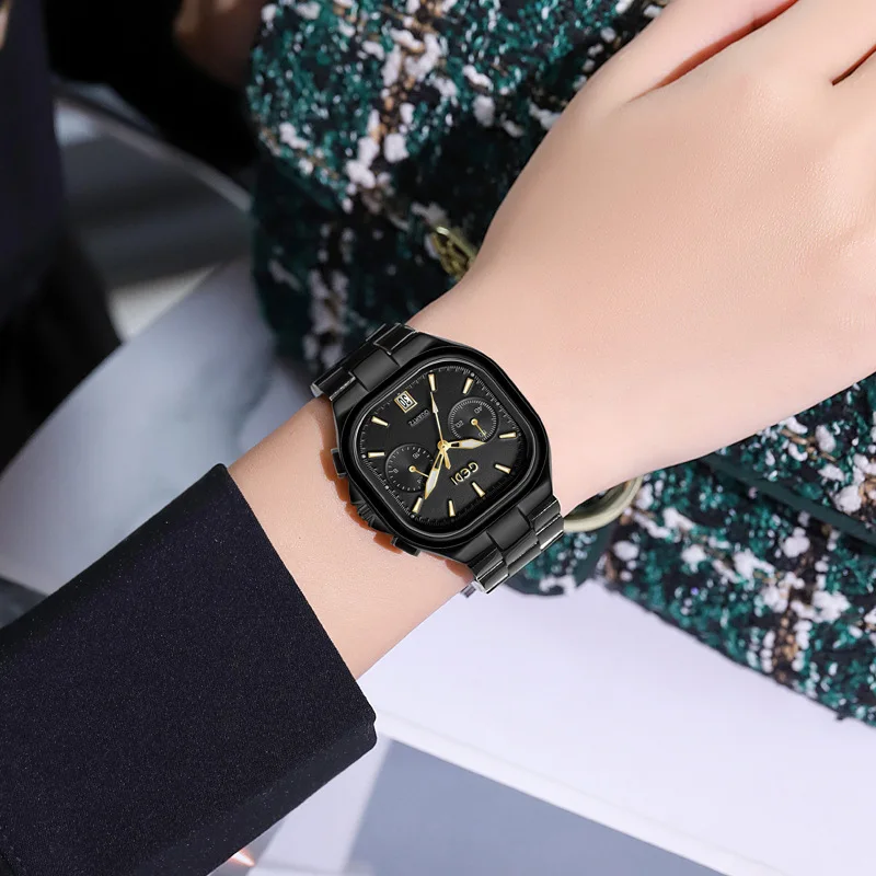 Модные кварцевые женские часы Gedi лучший бренд Reloj французские розовые