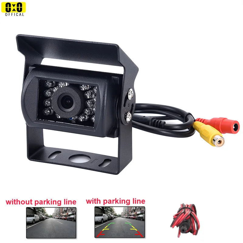 Reverse 18 LED Anti Fog IR Night Vision IP68 Waterproof Car Truck Rear View Reverse Wired CCD Backup Camera Universal 12V-24V Reverse 18 LED Anti Fog IR Night Vision IP68 Waterproof Car Truck Rear View Reverse Wired CCD Backup Camera Universal 12V-24V