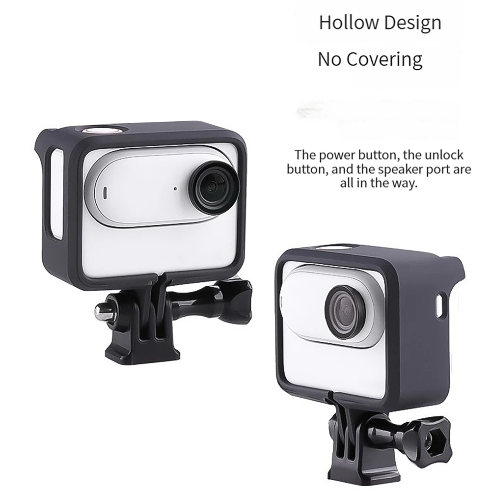 

Camera Cage PC Protective Frame Case Universal Screw Hole Adapter Holder for Insta360 GO 3 Expansion Bracket