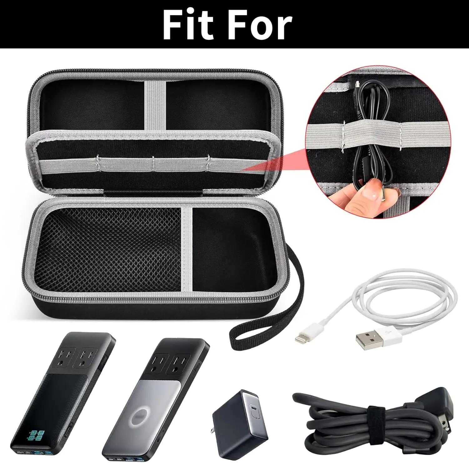 Дорожный чехол для зарядной станции Anker 727/ Prime 6-в-1 USB C (GaNPrime 101W) сумка-органайзер