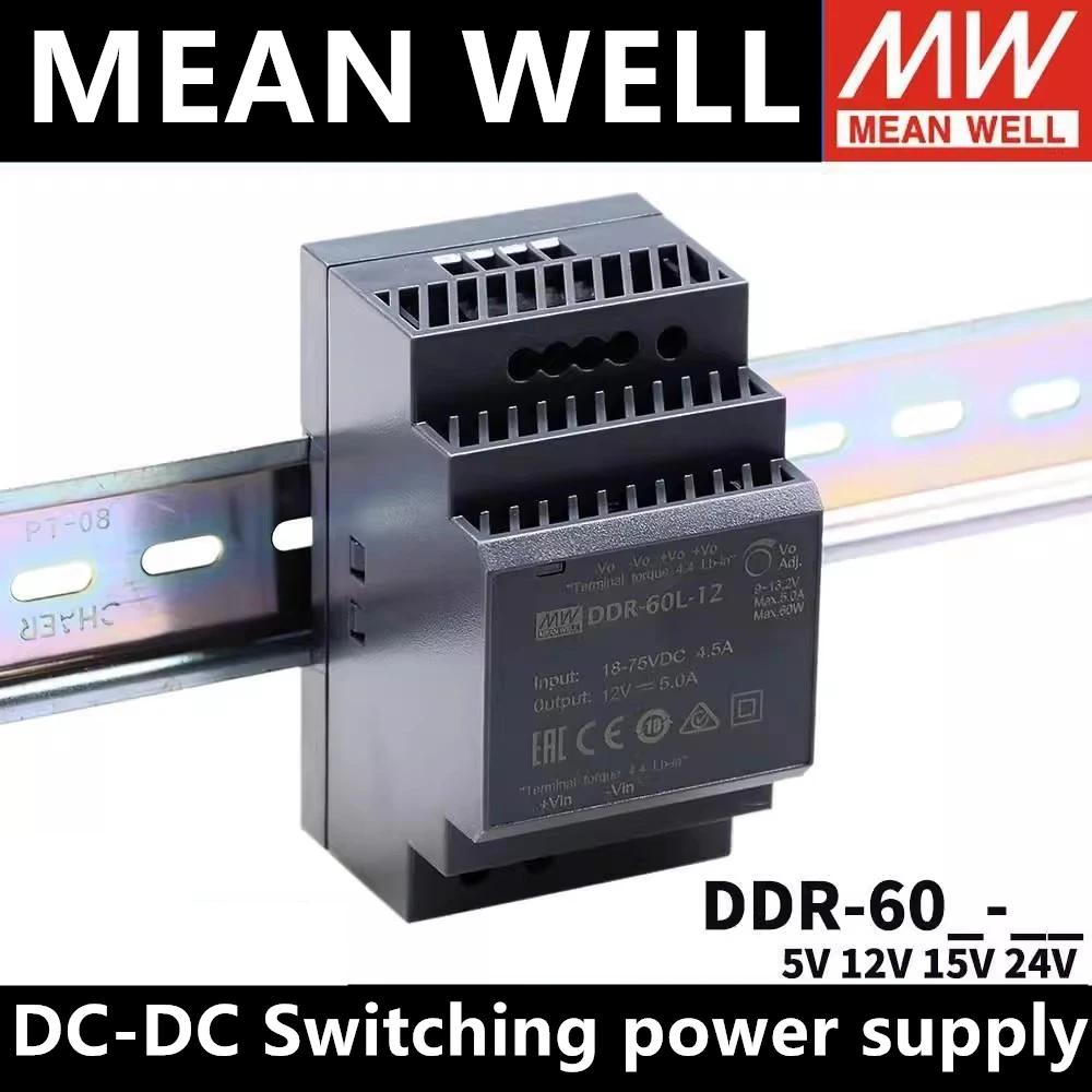 

MEAN WELL DDR-60G-5 DDR-60G-12 DDR-60G-15 DDR-60G-24 DDR-60L-5 DDR-60L-12 DDR-60L-15 DDR-60L-24 DC-DC Switching power supply