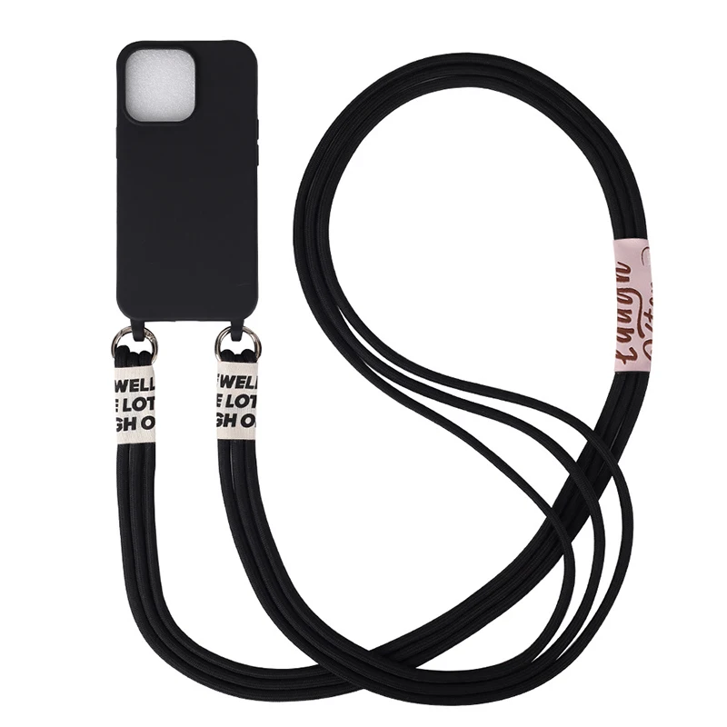 

Lanyard Convenient Spring Clasp Lanyard Anti-Loss Phone Case For Iphone 11 12 13 14 Pro 12 13 Mini X Xr Xs Max 14 8 7 6 Plus Se