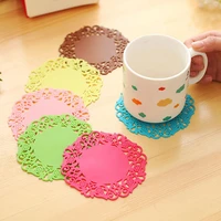 15cm sunflower pvc cup mats tableware placemat kitchen accessories coaster pad thermal insulation cooking tools placemat