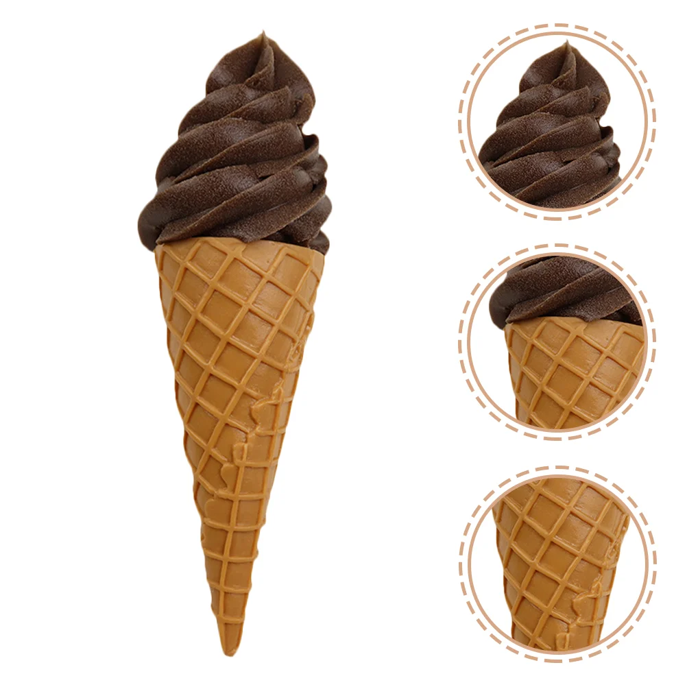 

Cone Realistic Artificial Cake Model for Photography Props Bakery Shop Window Display Coffee