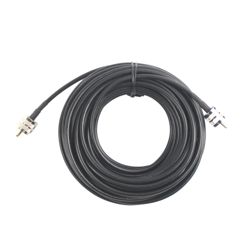 

RG-58 PL259 UHF Male To Male PL-259 Coaxial RF Antenna Cable 50-3 RG58