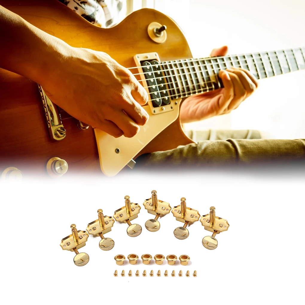 

6pcs Electric Guitar Tuning Pegs Set Tuner Peg Key Modified Accessories