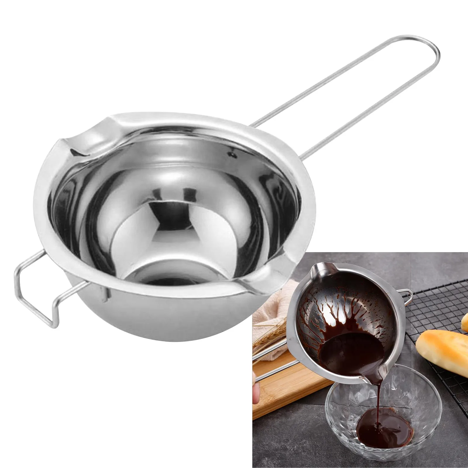 

Universal Melting Pot Chocolate Butter Milk Melting Pot Portable Stainless Steel Gadget Kitchen Cooking Accessories