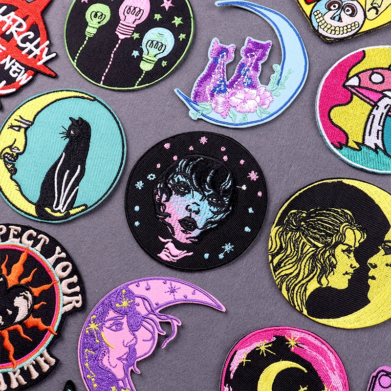 

Miko Magic Patch Iron On Patches For Clothing Embroidered Patches For Clothes Witchcraft Fusible Embroidery Patch Sticker Badges