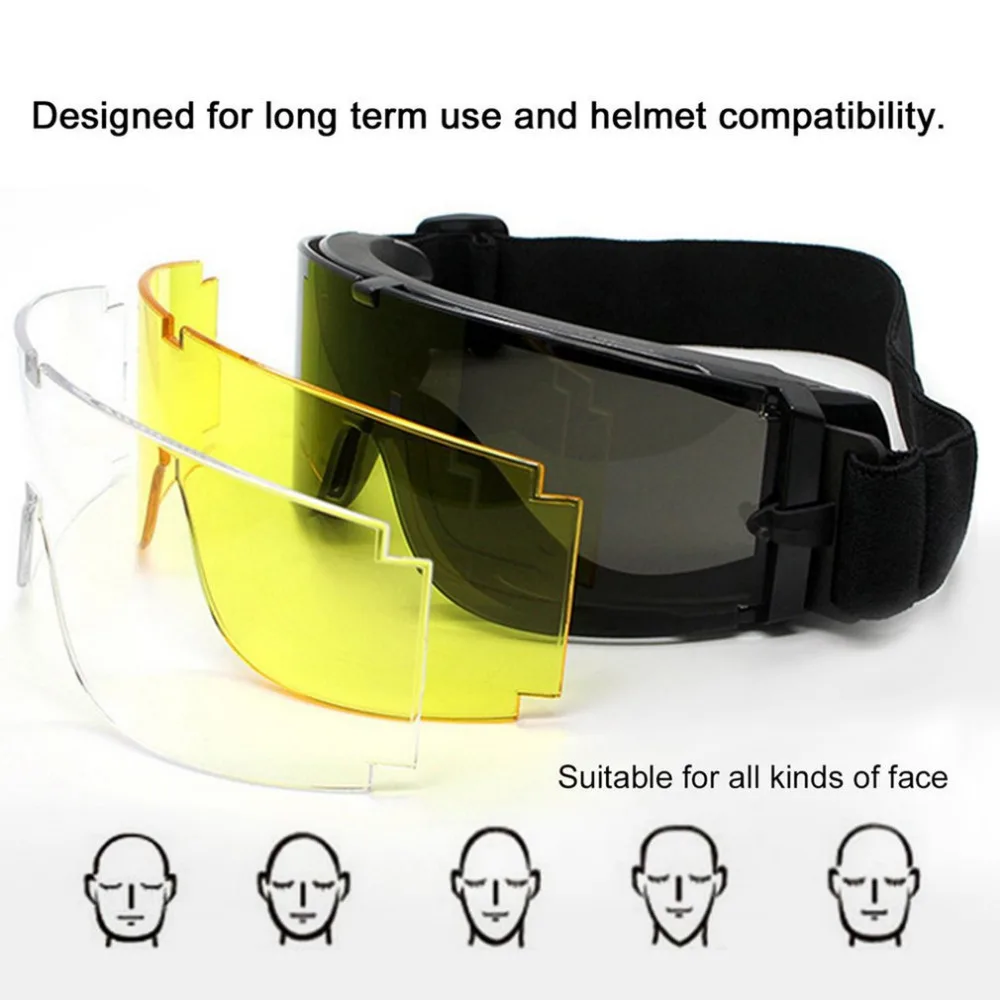 

Military Goggles Tactical Glasses Airsoft X800 Sunglasses Eye Glasses Goggles Motor Eyewear Cycling Riding Eye Protecting