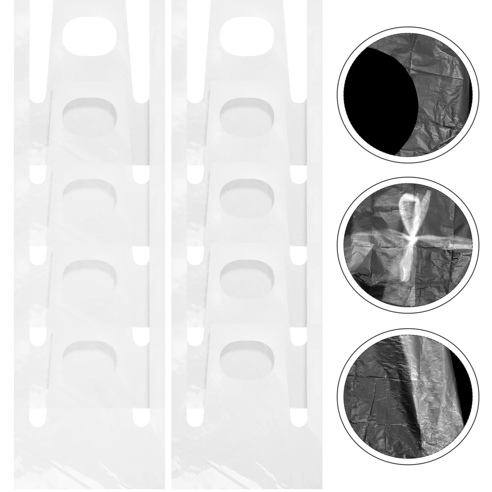 

50pcs Portable Camping Aprons Single-use Painting Aprons Multi-purpose Oil-proof Cooking Aprons