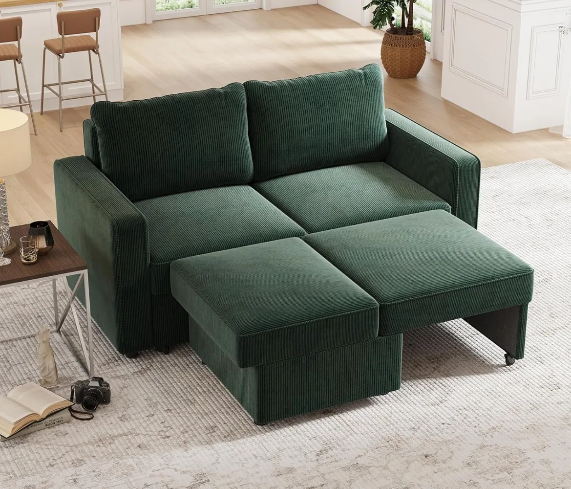 Модульный секционный диван 91-дюймовый удобный 3-местный с местом для хранения