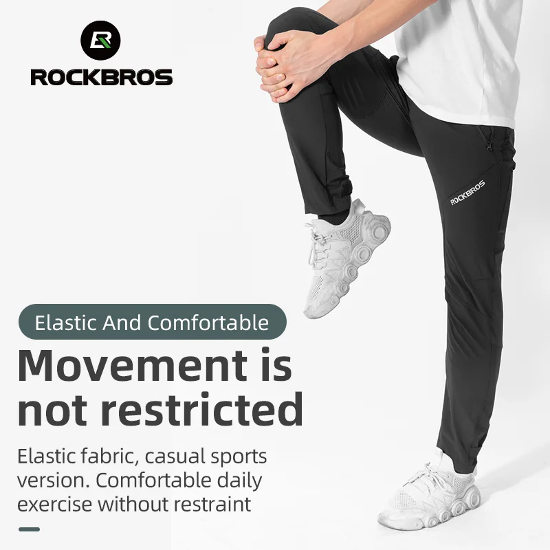 

Men Bike Bicycle Trousers ROCKBROS Cycling Pants Reflective Riding Long Pants Quick Drying Sports MTB Road Spring & Summer