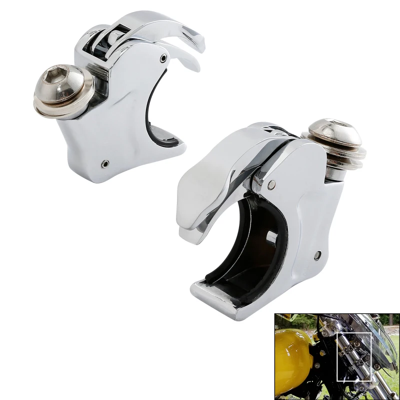 

Мотоцикл 39 мм Quick Release зажимы лобового стекла для Harley Dyna Sportster 883 1100 1200