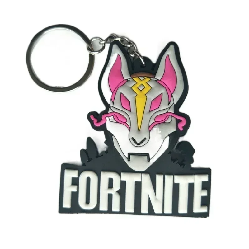 Фото Брелок для ключей из ПВХ по игре Fortnite, милый парный брелок для сумки/автомобиля, подвеска, детский подарок на день рождения №3