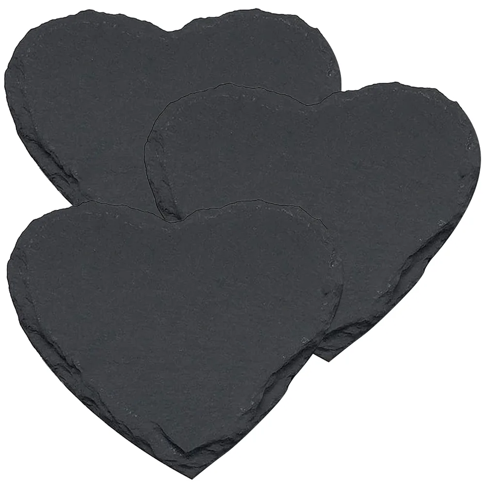 

Serving Slate Plate Cheese Platter Sushi Tray Dish Board Plates Personalised Steak Plaque Charcuterie Heart Display Black